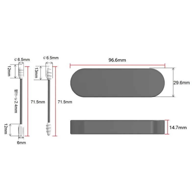 Reusable Silicone Swab Pack