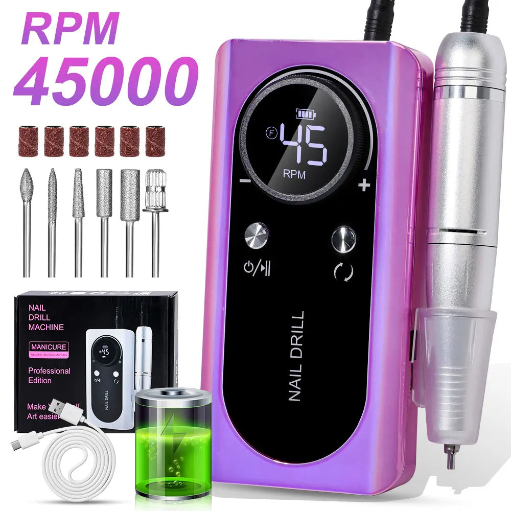High Speed Electric Nail File Kit