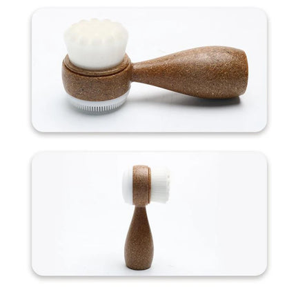 CocoShred Dual-Action Face Cleansing Brush