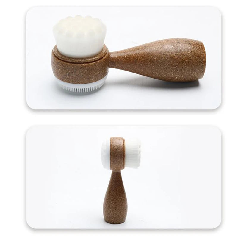 CocoShred Dual-Action Face Cleansing Brush