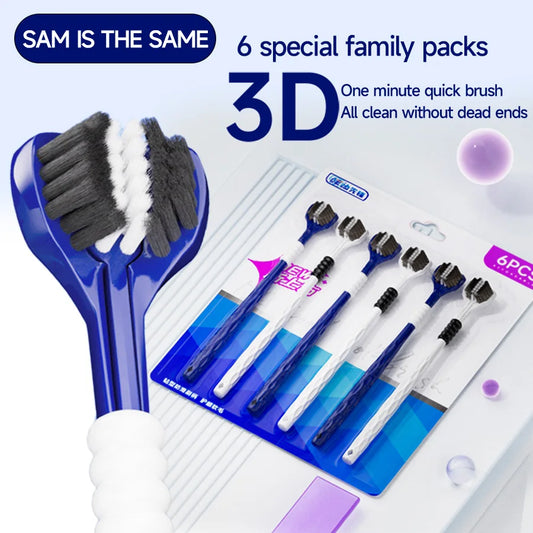 3D Manual Toothbrush (6pcs)