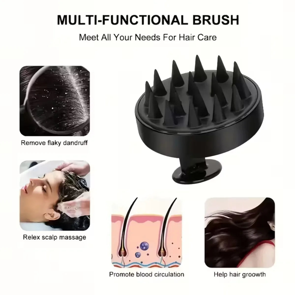 4PCS Shower Brush Set