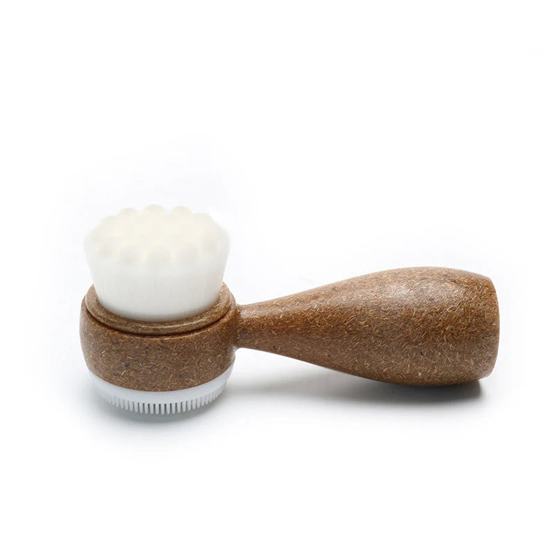 CocoShred Dual-Action Face Cleansing Brush