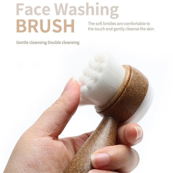 CocoShred Dual-Action Face Cleansing Brush