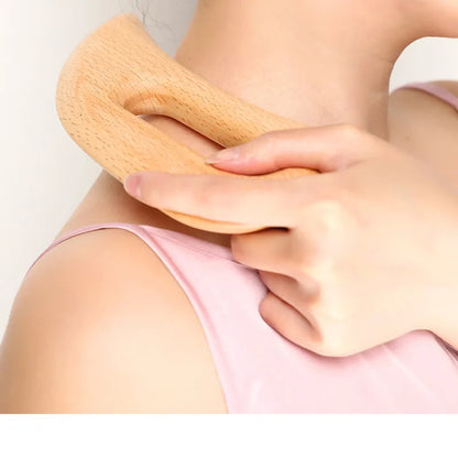 Wooden Grip Gua Sha Tool
