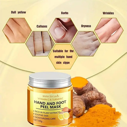 Vitamin C & Turmeric Brightening Hand & Foot Mask