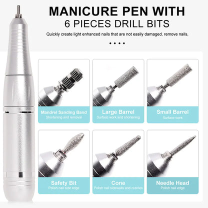 High Speed Electric Nail File Kit