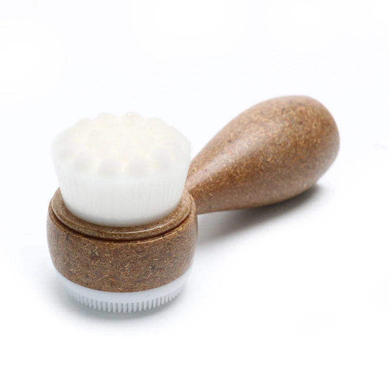 CocoShred Dual-Action Face Cleansing Brush