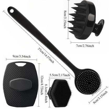 4PCS Shower Brush Set