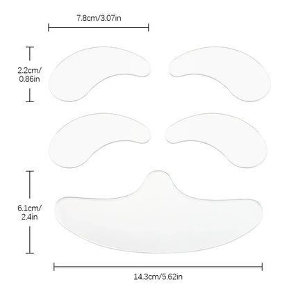 5-Piece Wrinkle Soothing Silicone Patches