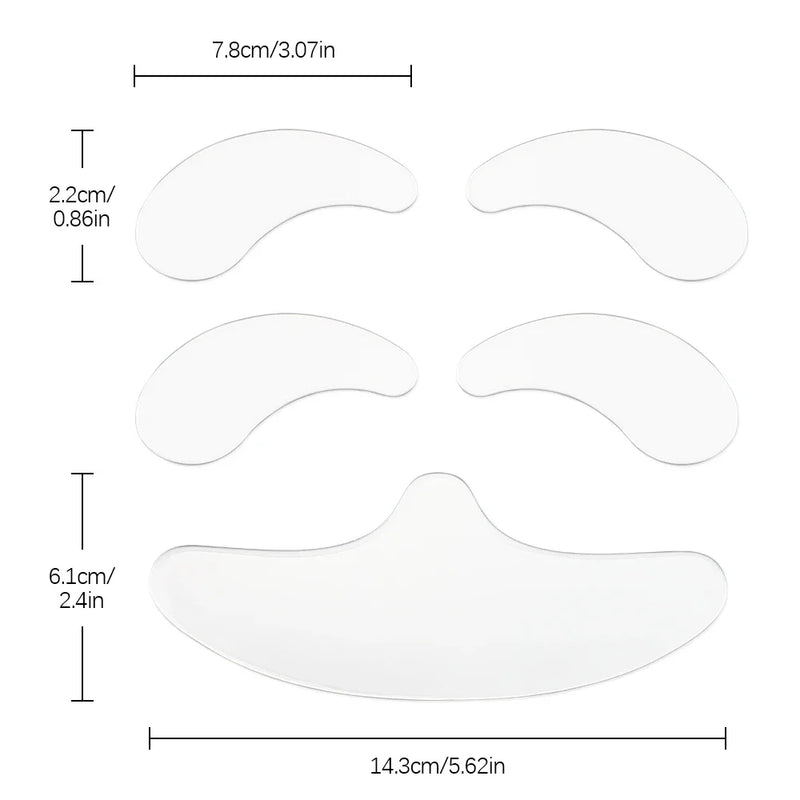 5-Piece Wrinkle Soothing Silicone Patches