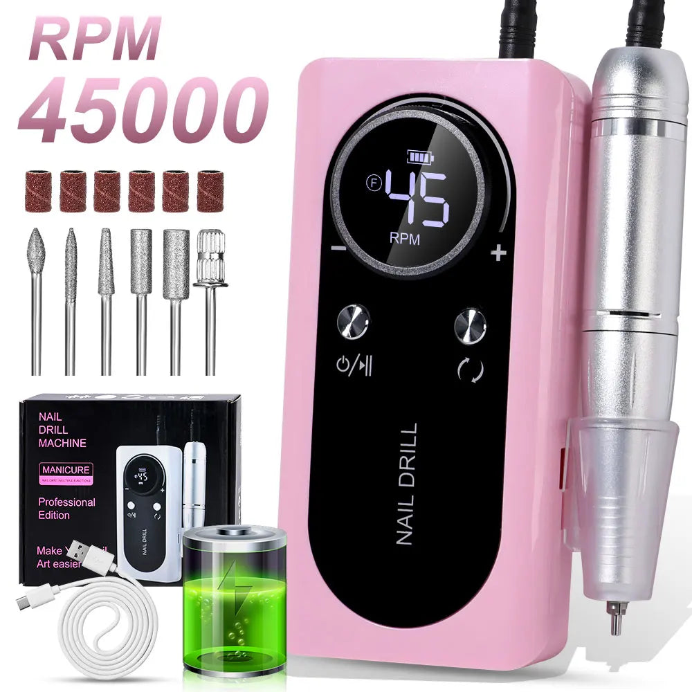 High Speed Electric Nail File Kit