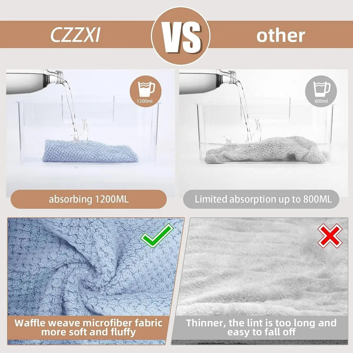 Microfiber Hair Towel Wrap