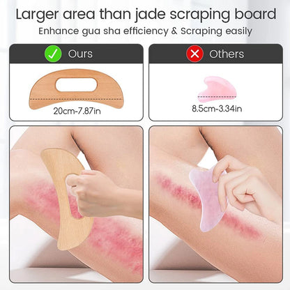 Wooden Grip Gua Sha Tool