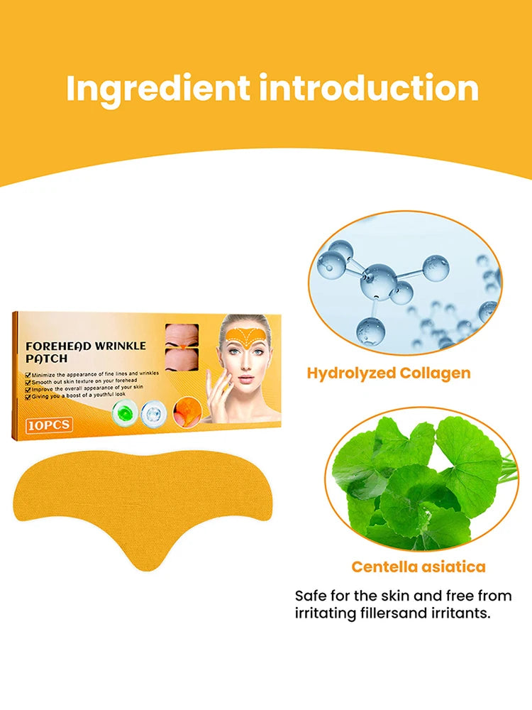 Hydrolyzed Collagen Forehead Wrinkle Patch