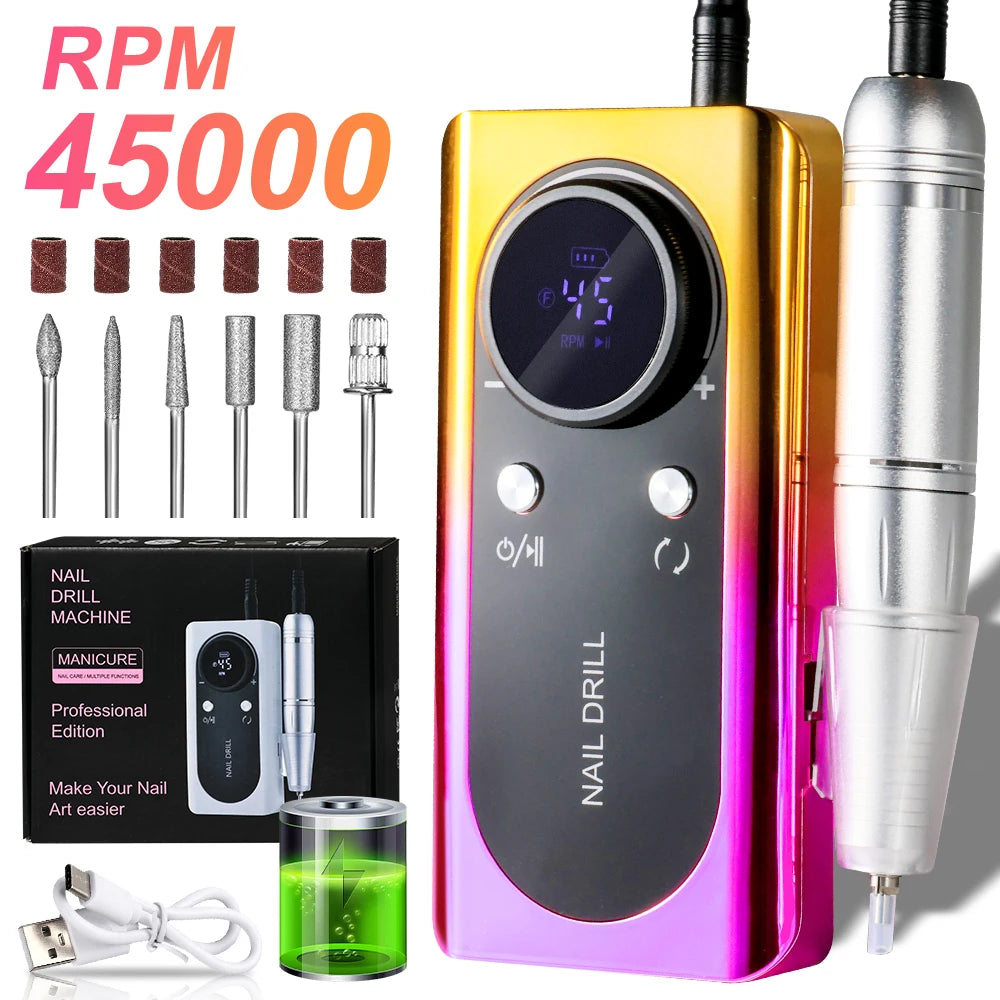 High Speed Electric Nail File Kit