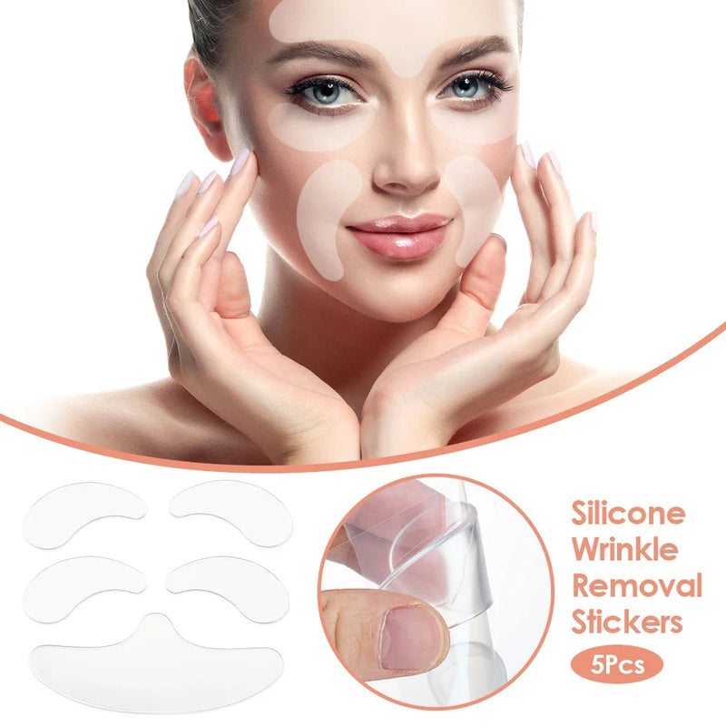 5-Piece Wrinkle Soothing Silicone Patches