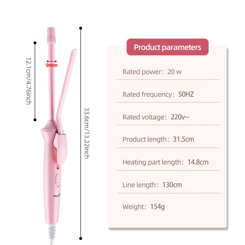 9mm Hair Curling Iron