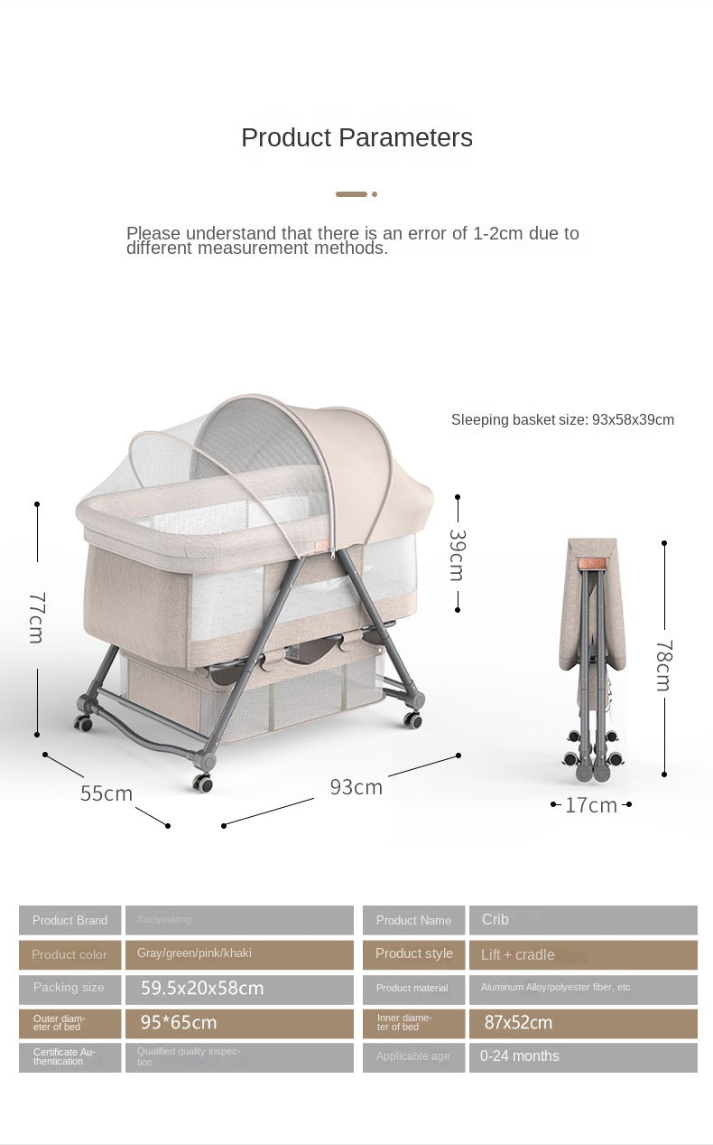 NestEase Portable Baby Bassinet