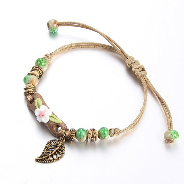 Flower Leaf Bracelet