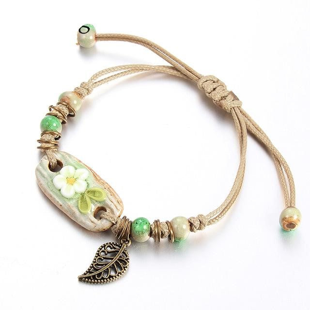 Flower Leaf Bracelet