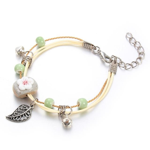 Flower Leaf Bracelet