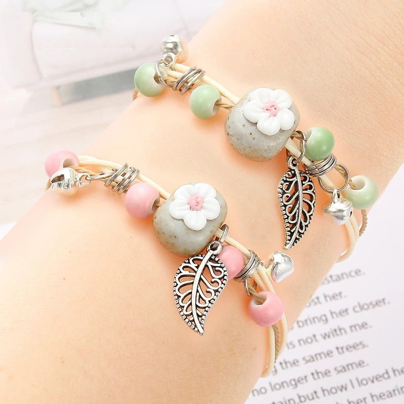 Flower Leaf Bracelet