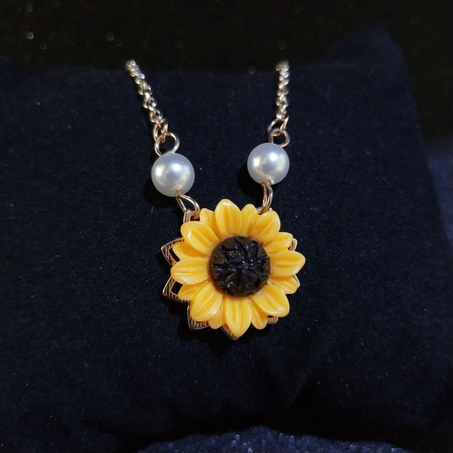 Sunflower Leaf Necklace