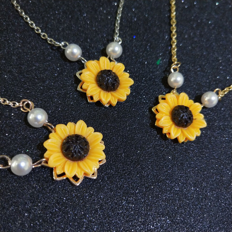 Sunflower Leaf Necklace