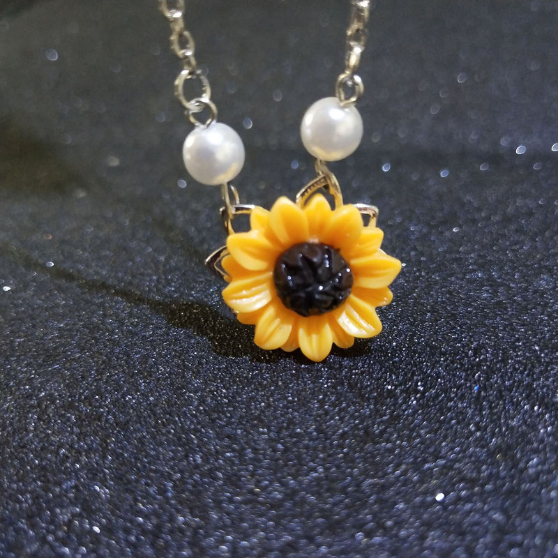 Sunflower Leaf Necklace