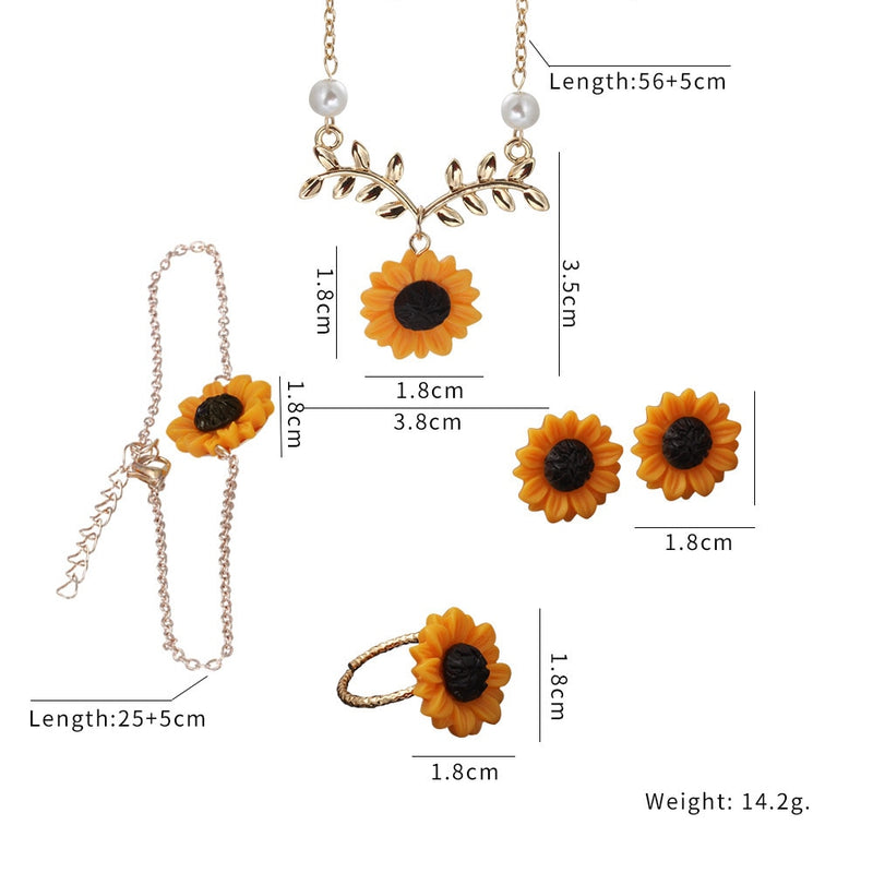 Sunflower Leaf Necklace