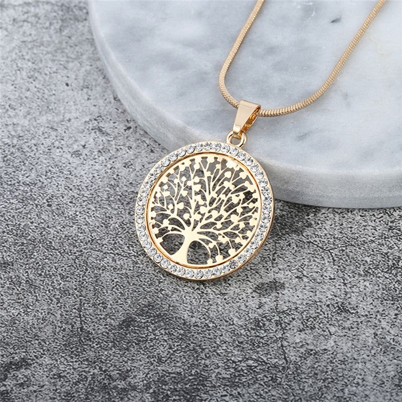 Tree of Life Crystal Necklace