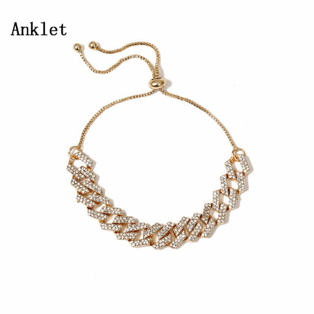 Rhinestone Crystal Anklet