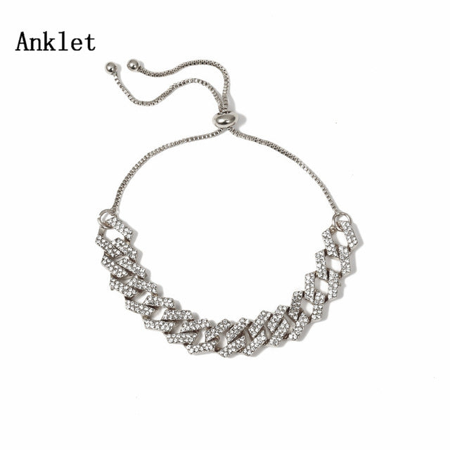 Rhinestone Crystal Anklet