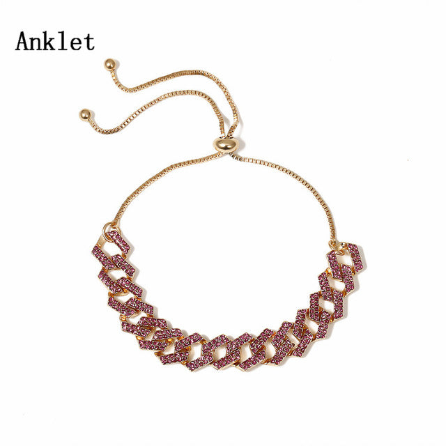 Rhinestone Crystal Anklet