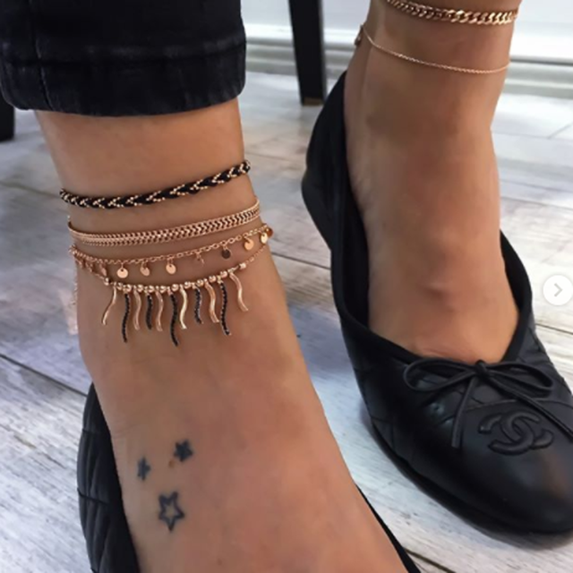 Black Rhyme Anklets