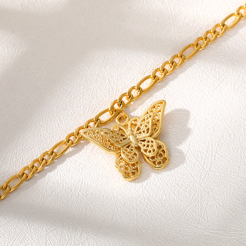 Dainty Butterfly Anklet