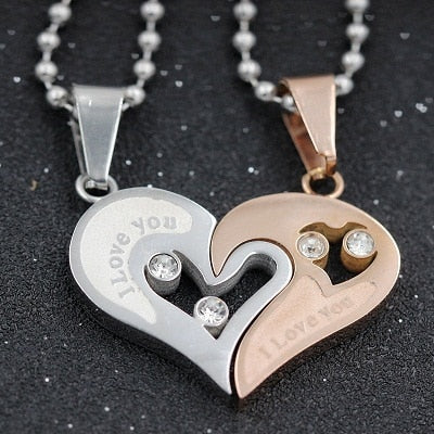 "I Love You" Couple Necklace