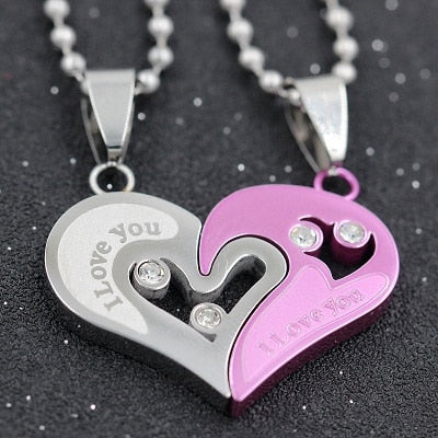 "I Love You" Couple Necklace