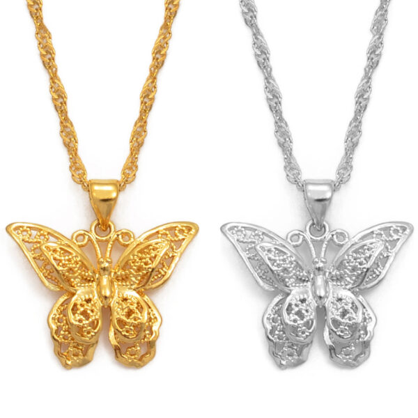 Opal Butterfly Necklace for Sale