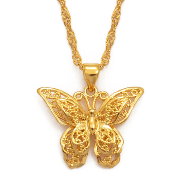 Opal Butterfly Necklace for Sale