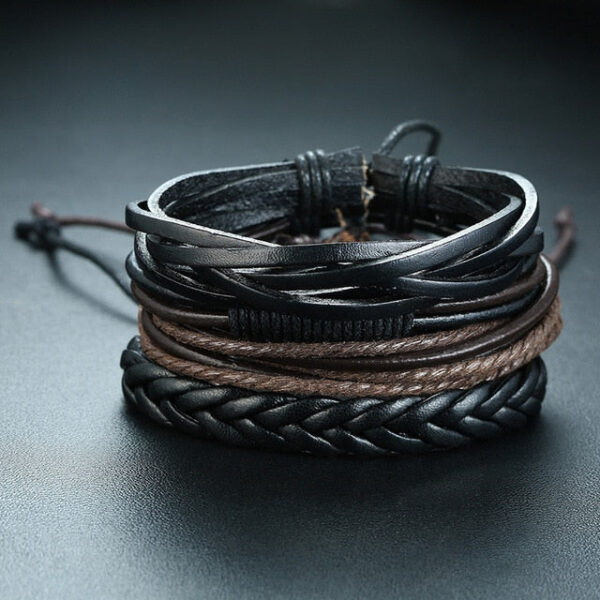 men's leather bracelet uk