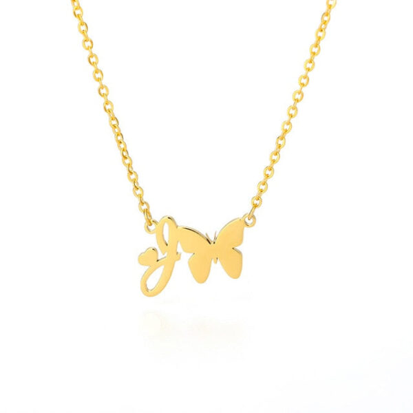 Butterfly Alphabet Necklace